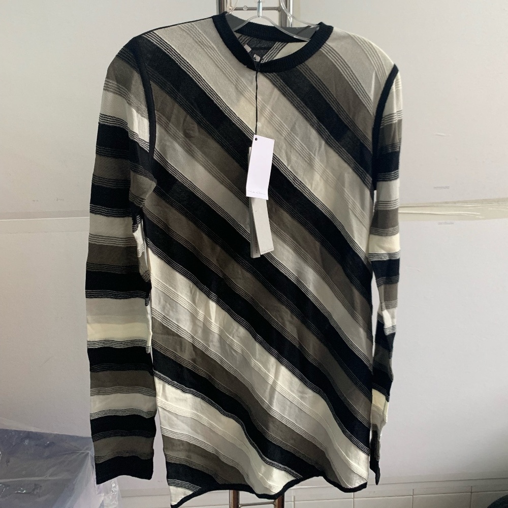 Black & White Stripe Knit Sweater